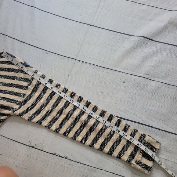 Soft Surroundings Size EST M Marina Stripe Pullover Sweater coastal chic beachy - Picture 7 of 9